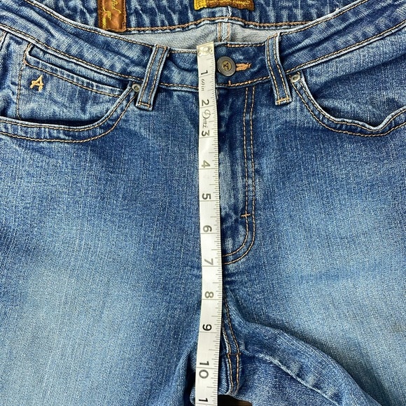 Aura Light Blue Straight Leg Women's Jeans - Picture 6 of 15